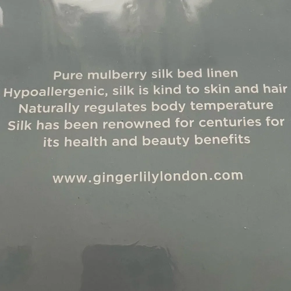 Gingerlily Eva Pure Mulberry Silk Duvet Cover, NWT, Queen Size